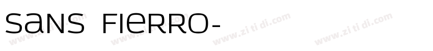 Sans Fierro字体转换